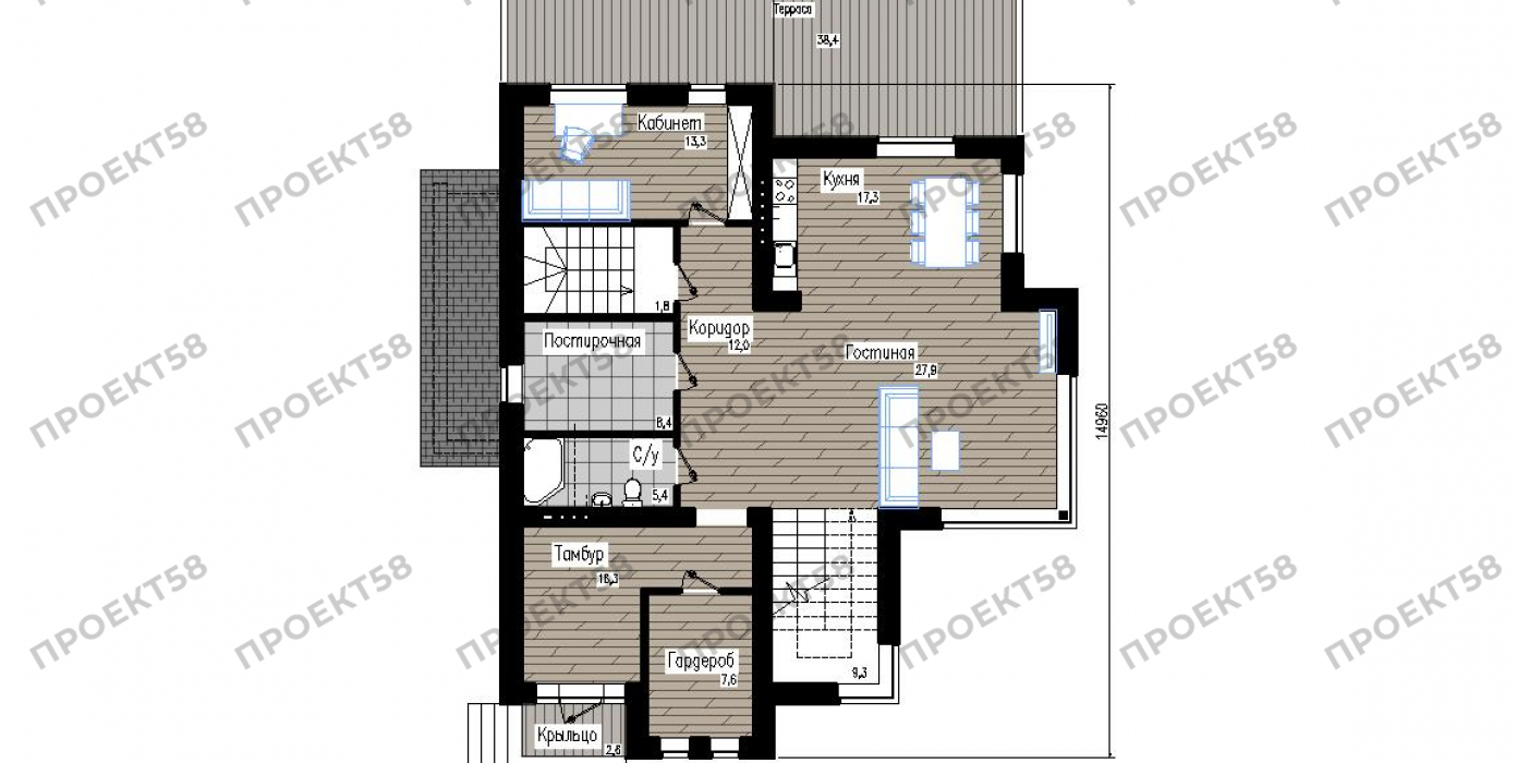 План 1 этажа План 1 этажа
