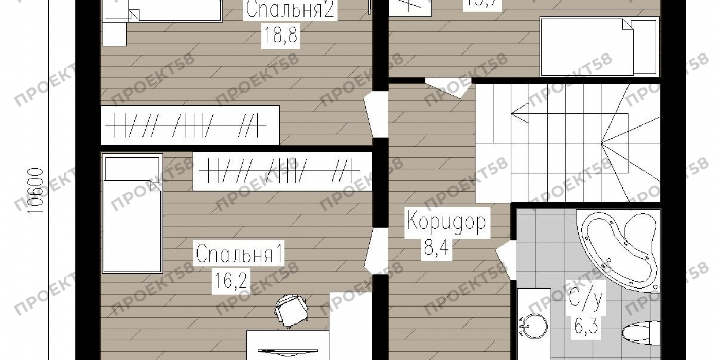 План 2 этажа План 2 этажа