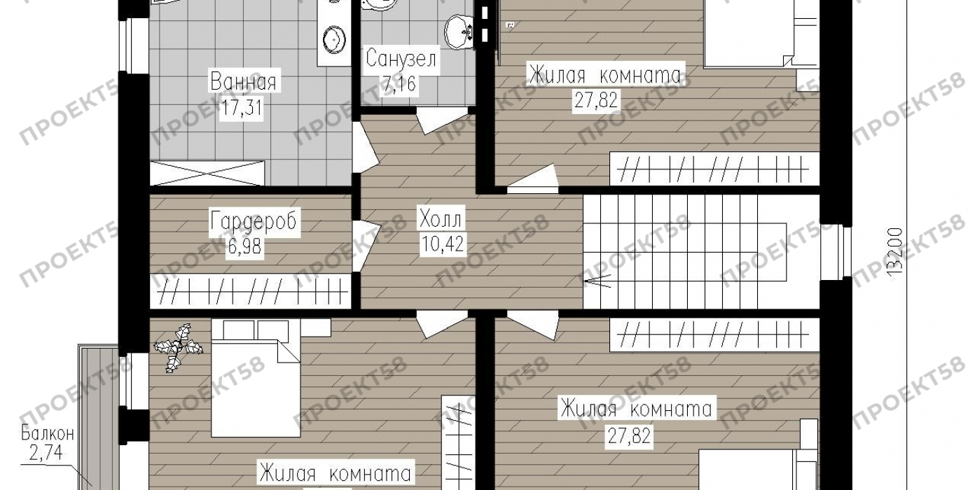 План мансарды План мансарды