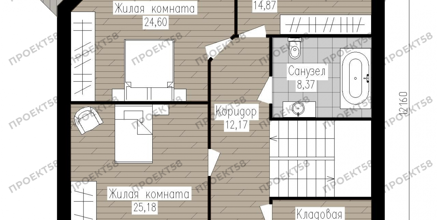План мансарды План мансарды