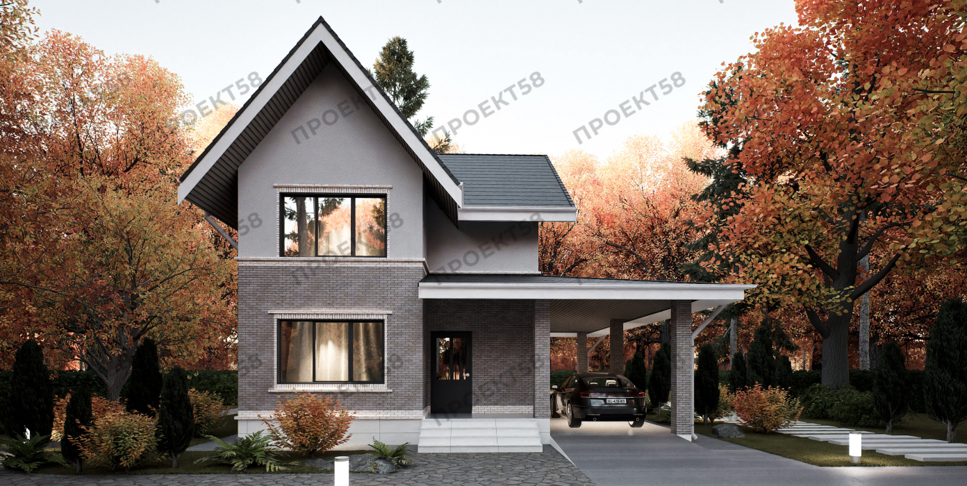 Проект дома с мансардой Проект дома с мансардой