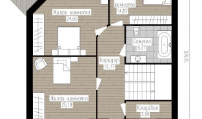 План мансарды План мансарды